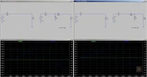 LTspice simulation of the L-Network provided by KJ6QBA