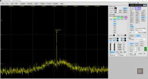 23. harmonische eines 456 MHz Signals (Po=500 mW) bei Einspeisung eines 25,641025 MHz Referenzsignales